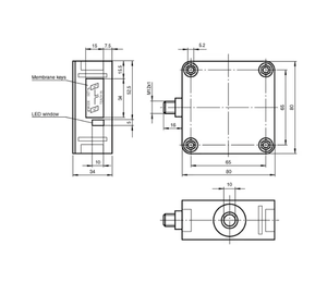 Nouveau capteur ultrasonique d'automatisation industrielle Pepperl+Fuchs P+F d'origine allemande authentique UB500-F42S-E5-V15 en stock - Product Image 2