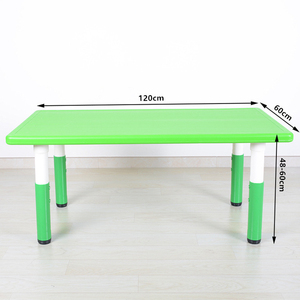 Ensemble de meubles pour enfants, bureau et chaise en plastique, mobilier de salle de classe de maternelle, hauteur réglable - Product Image 6