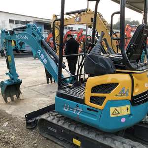 Excavatrice Kubota U17 d'occasion, 95% neuve, prix bas, bon état, 1,7 tonne, mini-excavatrice d'occasion japonaise, U15 U25 U30 Kubota U20 à vendre - Product Image 1