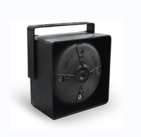 Haut-parleur de sirène robuste en aluminium 12V 100W 8/11 ohms, grand format carré, pour ambulance, camion de pompiers, moto, système de sonorisation puissant