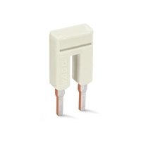 2 piezas 2004-402 Accesorios para terminales de cableado Jumper de 2 vías gris claro Nuevo