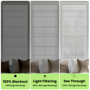 Cortinas romanas <span class=keywords><strong>de</strong></span> arriba hacia abajo <span class=keywords><strong>para</strong></span> <span class=keywords><strong>ventanas</strong></span>, persianas romanas inalámbricas opacas, oscurecimiento <span class=keywords><strong>de</strong></span> habitación con aislamiento térmico <span class=keywords><strong>para</strong></span> el hogar y la sala <span class=keywords><strong>de</strong></span> estar - Product Image 3