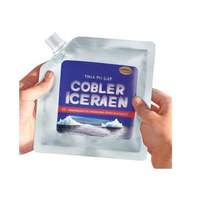 Sacs de glace étanches feuille réutilisable sac de glace en aluminium conteneur d'eau pliable avec robinet pour Camping randonnée boire