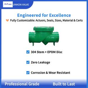 Schnellinstallation Gerilltes Manuelles Rückschlagventil Ohne Schweißen Duktileisen Gummi-Klappe Wasser Abwasser Industrielles Rohrleitungssystem - Product Image 3