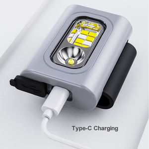 Clip magnétique portable étanche de sécurité <span class=keywords><strong>Jogging</strong></span> lumière LED Clip <span class=keywords><strong>lampe</strong></span> <span class=keywords><strong>frontale</strong></span> <span class=keywords><strong>lampe</strong></span> <span class=keywords><strong>frontale</strong></span> Type C feux de course rechargeables - Product Image 5