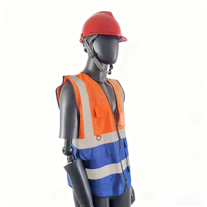 سترة أمان عاكسة عالية الوضوح بلونين للبستانيين وفنيي الفحص وإنشاء الطرق والنظافة - Product Image 2