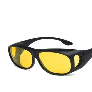 Night <b>Vision</b> Glasses Yellow Lens UV400 For Driving Cycling Anti Glare Protection - Product Image 1