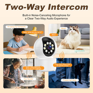 Caméra de sécurité domestique <span class=keywords><strong>WiFi</strong></span> 1080p intérieure, moniteur bébé, détection de mouvement, audio bidirectionnel intelligent avec vision nocturne - Product Image 5