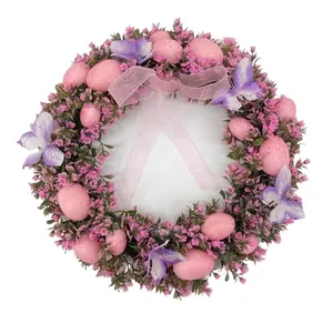 Ingrosso fiori decorativi e uova di Pasqua ghirlande porta di Halloween ghirlanda decorazioni anelli
