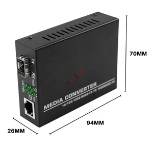 Haute qualité <span class=keywords><strong>1Gb</strong></span> SFP Fiber vers <span class=keywords><strong>RJ45</strong></span> convertisseur de média à fibre optique 1000Mbps commutateur de fibre SFP avec Module SFP livraison gratuite - Product Image 3