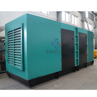 Groupe électrogène diesel super silencieux Leroy Somer KR550CC 550 kVA 400 kW avec ATS triphasé quatre fils 50/60 Hz refroidi par eau