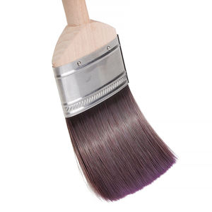 Holt venda em casa australiana pincel decorativo longo cabo de madeira roxo e café afilado filamento oval pincel - Product Image 6