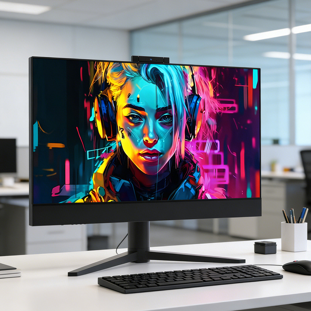 27 Inch 4K Resolution All in One PC Core I7 I9 32GB RAM 1TB SSD Desktop Computer for Graphic Design & Studio