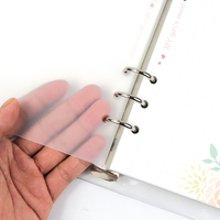 Séparateur d'index A5A6A7 pour classeur à feuilles mobiles, plaque d'indexation en PP dépoli à 6 onglets, espaceur de page intérieure pour agenda et carnet
