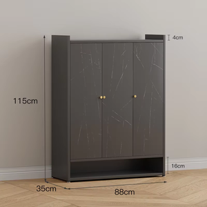 Armoire à <span class=keywords><strong>chaussures</strong></span> en acier de luxe moderne pour le salon, l'entrée ou l'hôtel, <span class=keywords><strong>meuble</strong></span> de rangement durable de style nouveau - Product Image 3