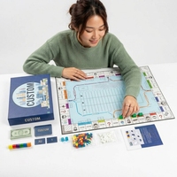 Jeu de société personnalisé sur le développement urbain, jeu de stratégie éducatif sur l'architecture, personnalisable, en papier imprimé à impact carbone et en bois