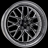 Jantes de course BZY-310 Billet REDLINE DRAG PACK forgées, concaves profondes, 15-17 pouces, avec becquet mécanisé pour Corvette