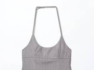 KAR & OT ZA 2025 otoño recién llegados <span class=keywords><strong>mujer</strong></span> Sexy Halter a rayas cuello Halter <span class=keywords><strong>chaleco</strong></span> Top 3152147 - Product Image 3