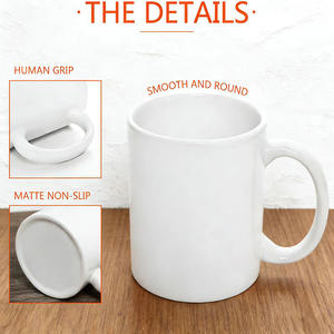 Tazas de Cerámica Blancas de 11 oz para Sublimación, con Logotipo Personalizable, para Regalo, Venta al Por Mayor - Product Image 2