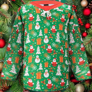 Unisex di alta qualità su misura di Hockey su ghiaccio di natale uniforme OEM abbigliamento sportivo con sublimazione Design personalizzabile nome della squadra camicia - Product Image 2