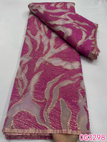 Kain Brokat Bordir Afrika Grosir 2026 untuk Gaun Malam, Kain Brokat Jacquard Putih, Kain Brokat Afrika
