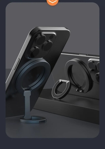 Support de téléphone magnétique pliable et réglable à 360° avec anneau de maintien, idéal pour le bureau – Vente en gros - Product Image 3