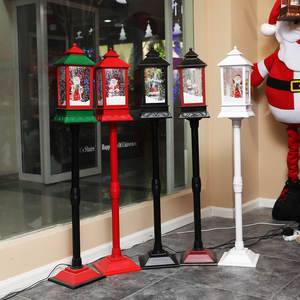 Lampadaire de Noël décoratif en bois de lanterne de <span class=keywords><strong>neige</strong></span> de musique de <span class=keywords><strong>neige</strong></span> avec la musique de <span class=keywords><strong>neige</strong></span> pour la décoration de vacances - Product Image 6