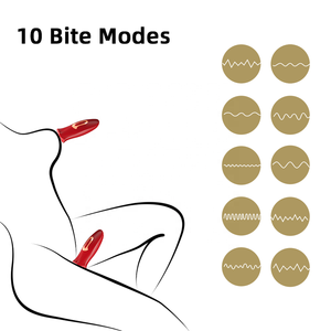 Mujeres 10 patrón de beso francés lengua vibradora Rosa consolador juguetes sexuales masajeador fuente de alimentación USB para el placer del clítoris - Product Image 4
