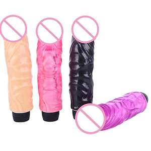 Consolador vibrador negro grande y grueso de 21CM, masturbador femenino, pene vibrador, punto G, juguete sexual para mujer, producto sexual, envío directo - Product Image 4