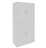 Armoire de classement métallique robuste à usage commercial, casier de rangement multi-portes avec conception verrouillable professionnelle pour mobilier de laboratoire