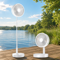 Ventilateur pliable portable mini-refroidisseur à circulation d'air, rechargeable par USB, batterie 7200 mAh, certifié CE RoHS, vente chaude en Europe