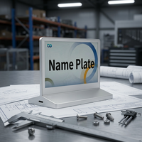 YUANXIAOWEI Papan Nama Konferensi Elektronik 7,3 Inci Layar E-Ink Dua Sisi Resolusi 800x480 USB Type-C Dapat Disesuaikan