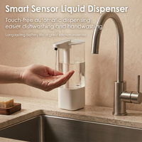 Distributeur automatique de savon liquide intelligent pour la maison, avec capteur infrarouge sans contact, rechargeable par Type-C, en plastique ABS