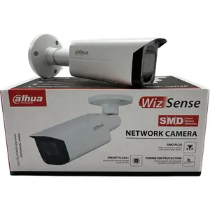 CCTV Dahua 4MP POE 풀 컬러 IPC-HFW3449T1-AS-PV-S4 총알 위즈 센스 카메라 IR 40m 네트워크 IP 카메라