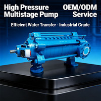 Pompe centrifuge multi-étages verticale en acier inoxydable pour pipeline - 100 m de hauteur de refoulement, entraînement par moteur AC pour l'alimentation en eau industrielle