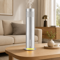 Diffuseur d'arômes sans eau en métal sur pied, autonome, avec télécommande intelligente