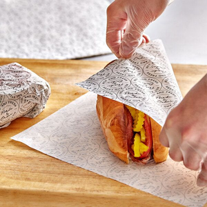 OEM Custom Printed Greaseproof <b>Wax</b> <b>Paper</b> Food Safe Sandwich Hamburger Deli Wrapping <b>Paper</b> <b>Sheets</b> Single Side Manufacturer OEM - Product Image 4