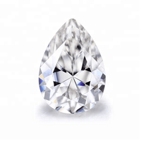 Pierre de Moissanite Blanche de Haute Qualité, Coupe Poire D VVS1, 5*7mm-10*14mm, Pierre Non Montée