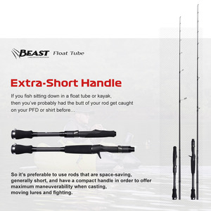 <span class=keywords><strong>Canne</strong></span> à pêche spinning BEAST <span class=keywords><strong>Float</strong></span> <span class=keywords><strong>Tube</strong></span> NBC592XH 1,72 m, action extra rapide, poignée EVA avec corps puissant et sensible - Product Image 6