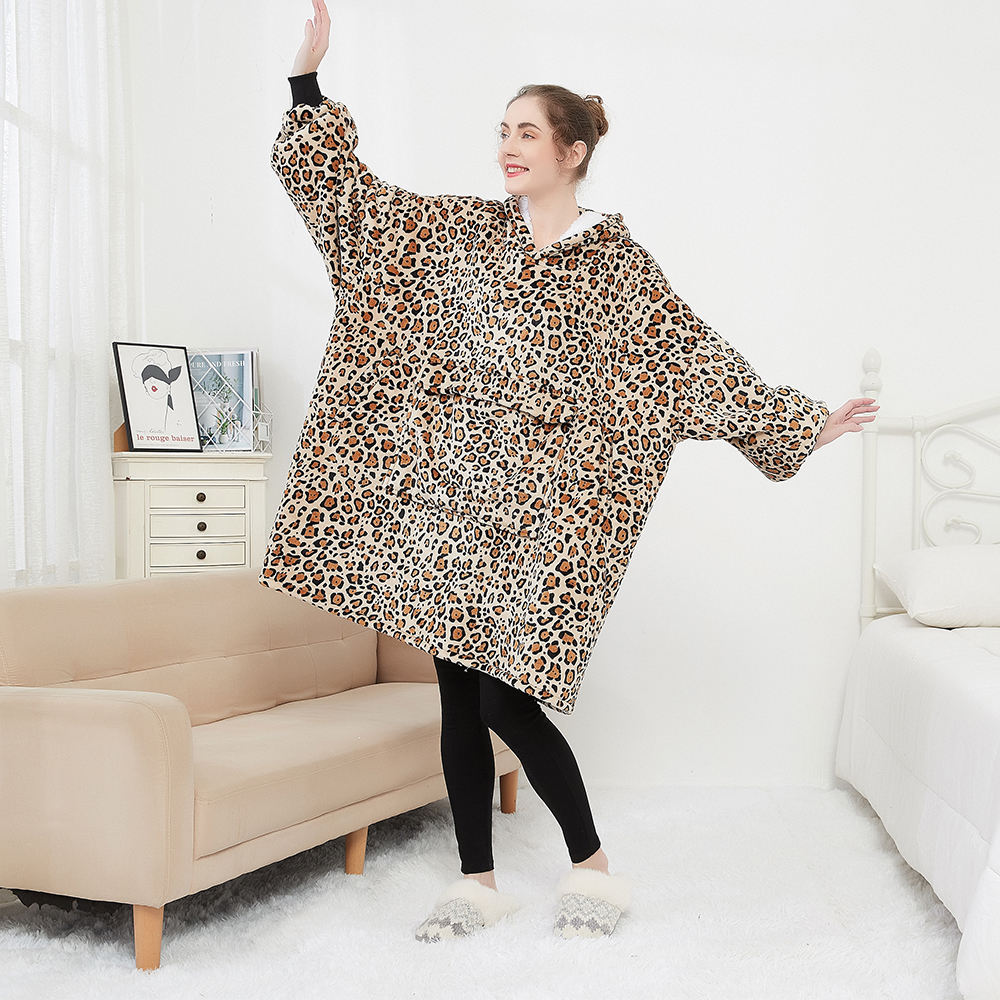Giant Wearable Blanket Cozy Animal Plush Hoodie