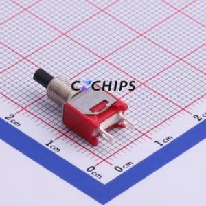 8MS9P1B05M1QES Push Button Switch Through hole Component (THT) Switch Single Pole Single Throw Round Plunger Through Hole 3A - Product Image 1