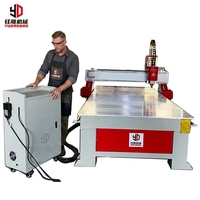 Machine de gravure et de sculpture sur bois CNC 3 axes à haute rigidité industrielle, grand format, avec broche de 3,5 kW, fabricant de machines pour le travail du bois
