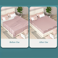 Attaches de lit géométriques sans aiguille pour couvre-lits et draps, 16/8 pièces, attaches anti-dérapantes, supports d'angle, pour une surface de lit bien rangée à la maison