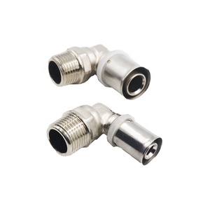 Raccord coudé égal en laiton PN16 à 90 degrés, résistant à la corrosion, avec surface plaquée pour le contrôle de l'eau basse pression - Product Image 6