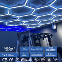 Équipement de fitness à assembler soi-même, design de salle de sport, éclairage intérieur, lumière hexagonale pour salle de sport