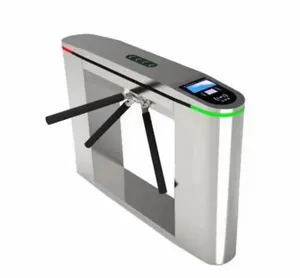 RFID kartu NFC QR tiket kompak otomatis stainless steel tripod turnstile untuk bus dibayar toilet taman hiburan sistem solusi