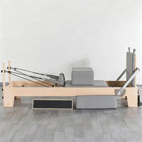 Système de poulies amélioré : Reformer de Pilates en bois d'érable de haute qualité et écologique avec un glissement ultra-lisse et silencieux