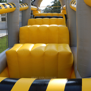 Pista <span class=keywords><strong>de</strong></span> obstáculos inflable interactiva para adultos, tobogán grande <span class=keywords><strong>de</strong></span> 24m <span class=keywords><strong>de</strong></span> largo, fábrica inflable <span class=keywords><strong>de</strong></span> China - Product Image 5