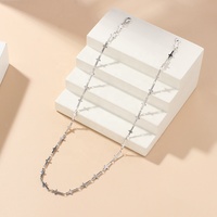 Hip hop collier pour femmes plaqué or de haute qualité, Punk croix grosse chaîne ras du cou