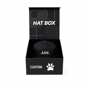 Caja Magnética Rígida de Cartón para Gorra de Béisbol, Caja Magnética Mate en Forma de Libro, Caja de Lujo Hecha a Mano para Gorras y Sombreros - Product Image 1